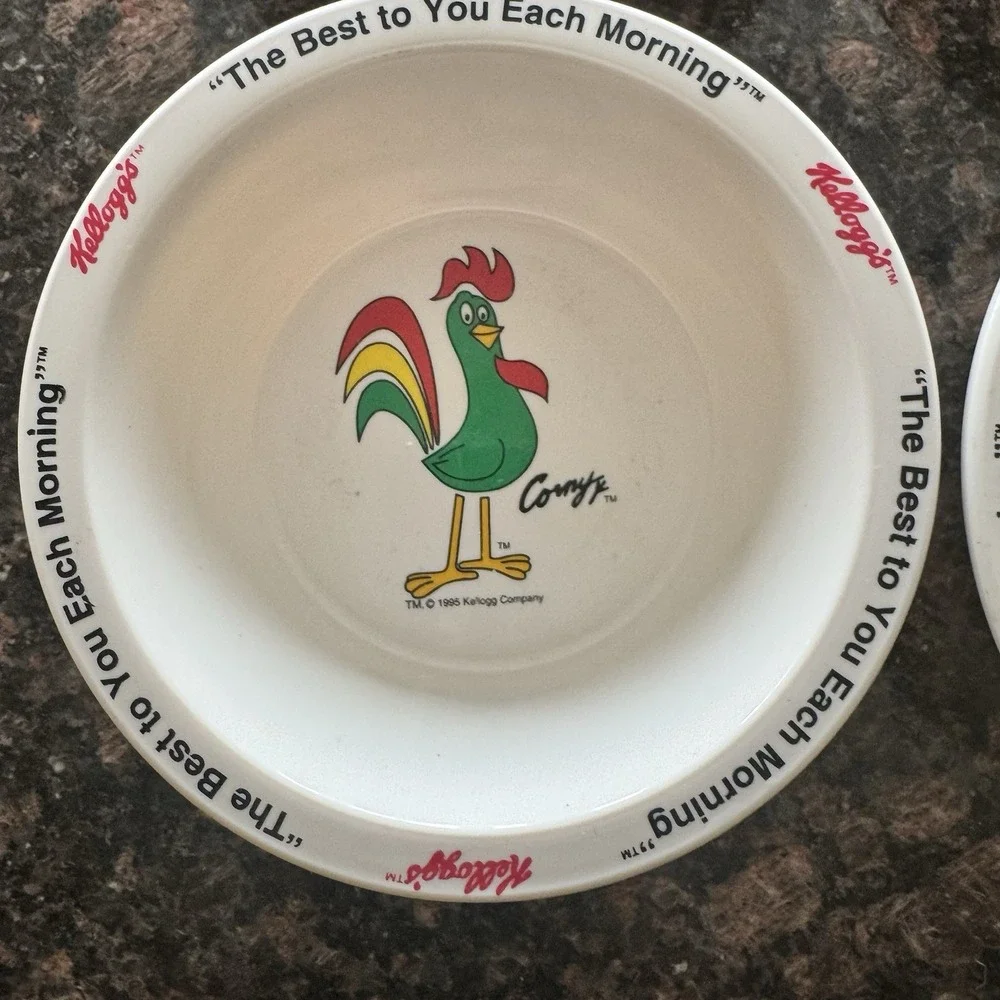 Kellogg's Cereal Bowls Set Of 4 Vintage 1995 